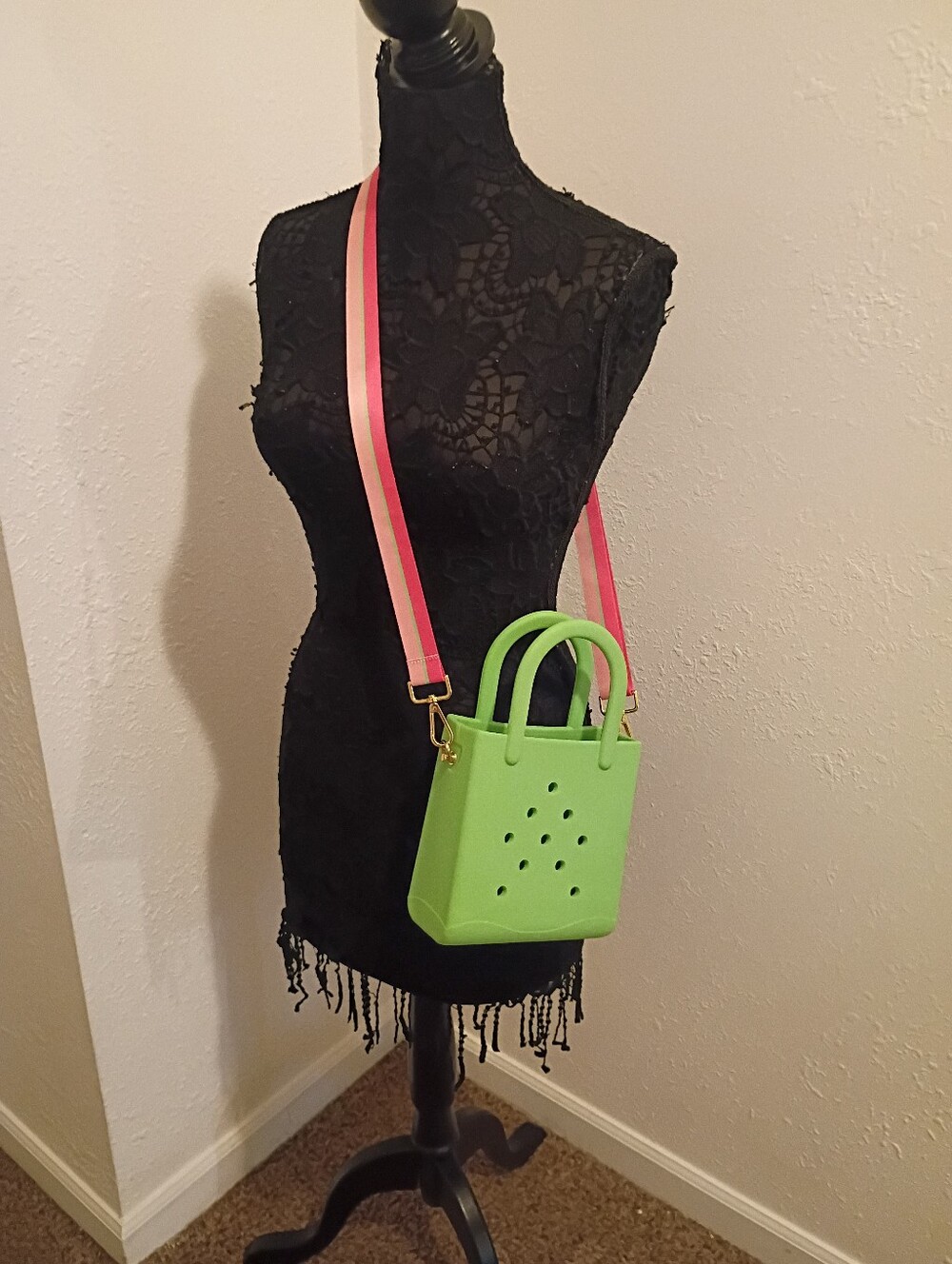 Cute Pink & Green Tote